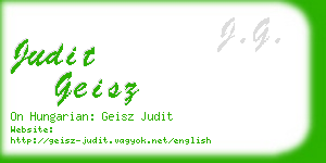 judit geisz business card